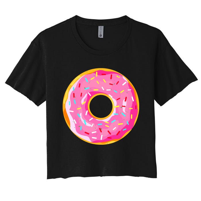 Donut Doughnut Costume Women's Crop Top Tee