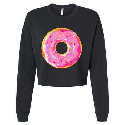 Donut Doughnut Costume Cropped Pullover Crew