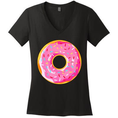 Donut Doughnut Costume Women's V-Neck T-Shirt