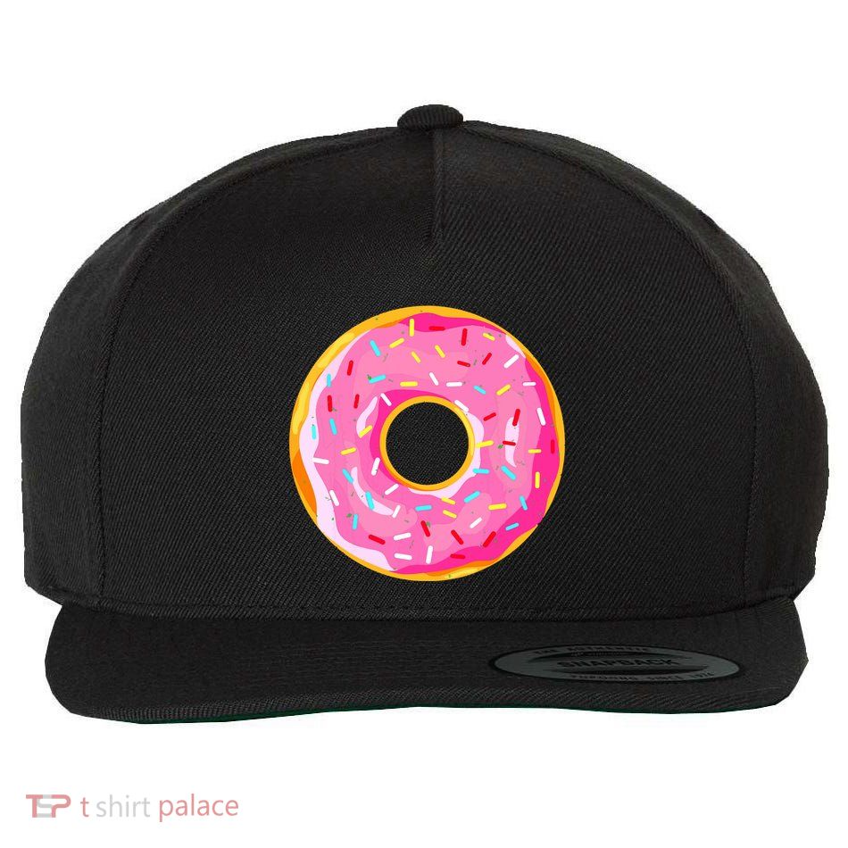 Donut Doughnut Costume Wool Snapback Cap