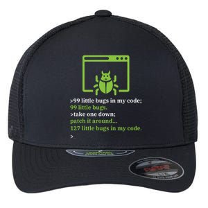 Debugger Debugging Computer Science Programmer Coding Flexfit Unipanel Trucker Cap