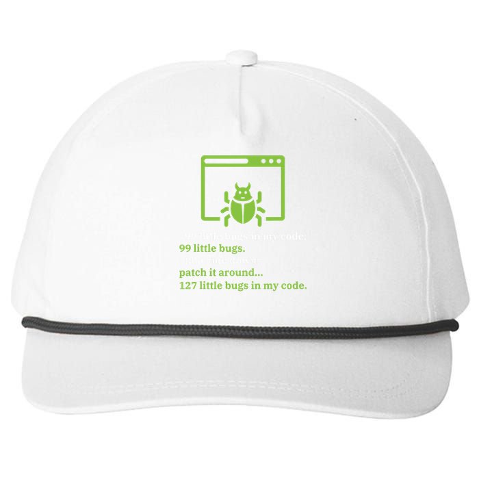 Debugger Debugging Computer Science Programmer Coding Snapback Five-Panel Rope Hat