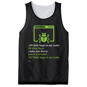 Debugger Debugging Computer Science Programmer Coding Mesh Reversible Basketball Jersey Tank