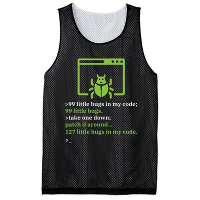 Debugger Debugging Computer Science Programmer Coding Mesh Reversible Basketball Jersey Tank