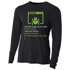 Debugger Debugging Computer Science Programmer Coding Cooling Performance Long Sleeve Crew