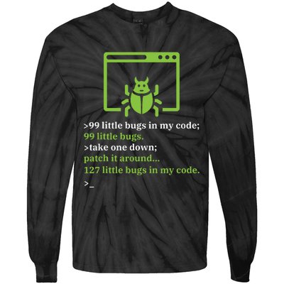 Debugger Debugging Computer Science Programmer Coding Tie-Dye Long Sleeve Shirt