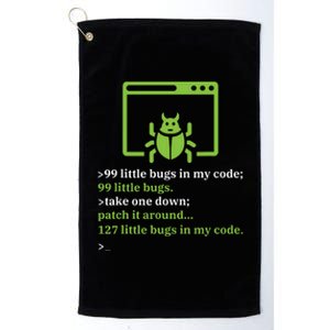 Debugger Debugging Computer Science Programmer Coding Platinum Collection Golf Towel