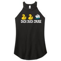 Duck Duck Cruise Funny Family Cruising Matching Women's Perfect Tri Rocker Tank