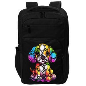 Dot Day Colorful Dog International Dots Day Teacher Min Impact Tech Backpack