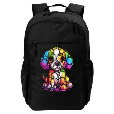 Dot Day Colorful Dog International Dots Day Teacher Min Daily Commute Backpack