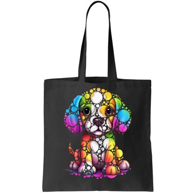 Dot Day Colorful Dog International Dots Day Teacher Min Tote Bag