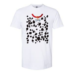 Dog Dalmatian Costume Dalmations Spots Puppy Print Halloween Softstyle CVC T-Shirt