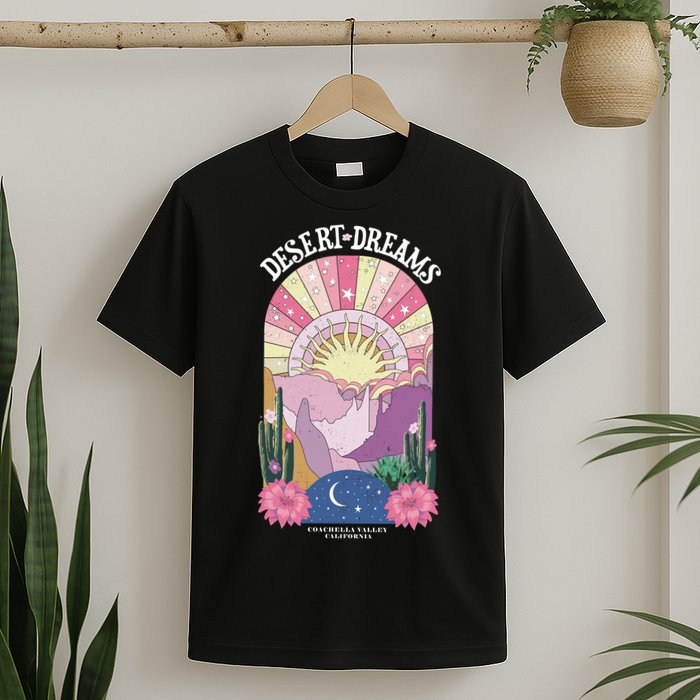 Desert Dreams Coachella Valley California Retro T-Shirt