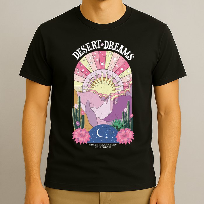 Desert Dreams Coachella Valley California Retro T-Shirt