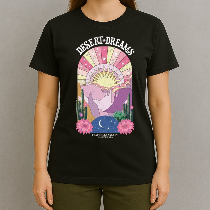 Desert Dreams Coachella Valley California Retro T-Shirt