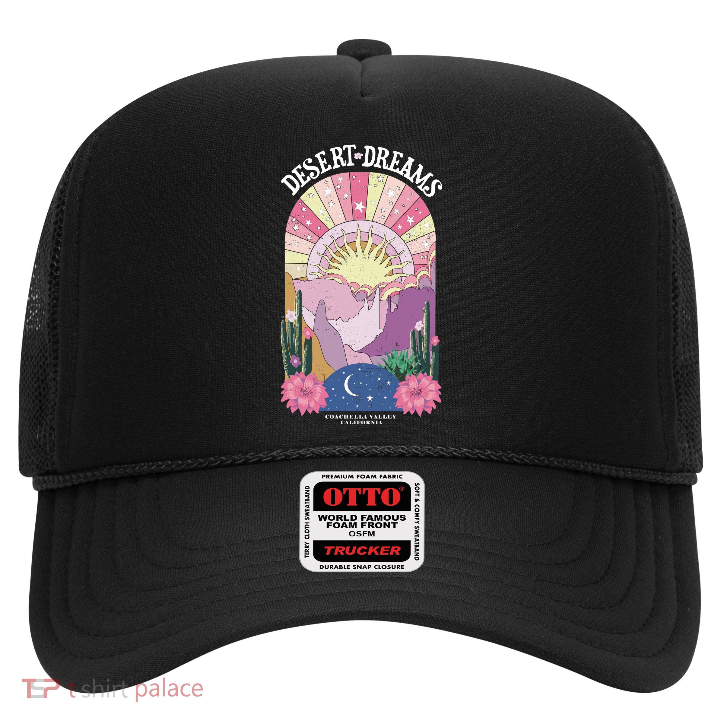 Desert Dreams Coachella Valley California Retro Trucker Hat