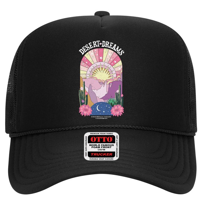Desert Dreams Coachella Valley California Retro Trucker Hat