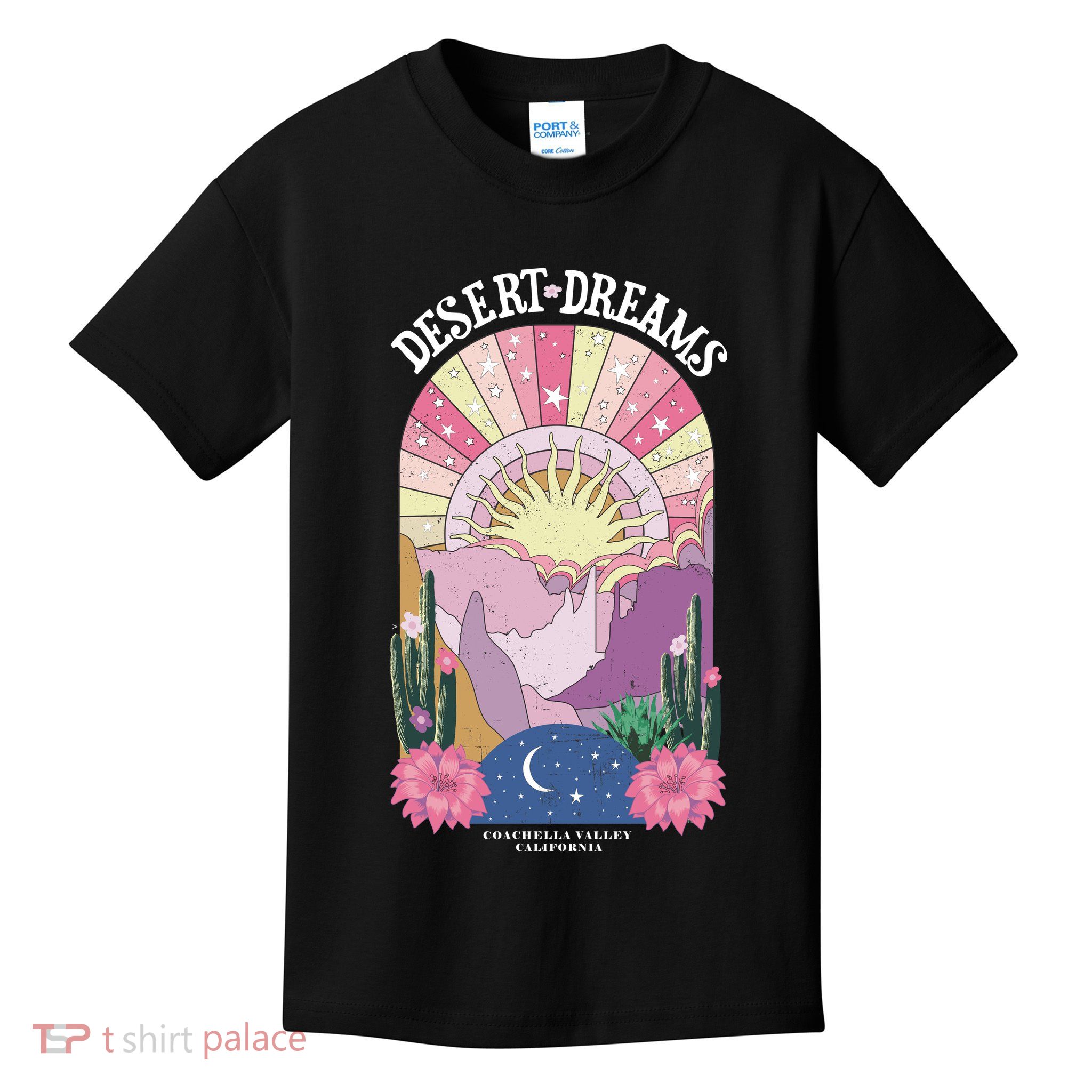 Desert Dreams Coachella Valley California Retro Kids T-Shirt