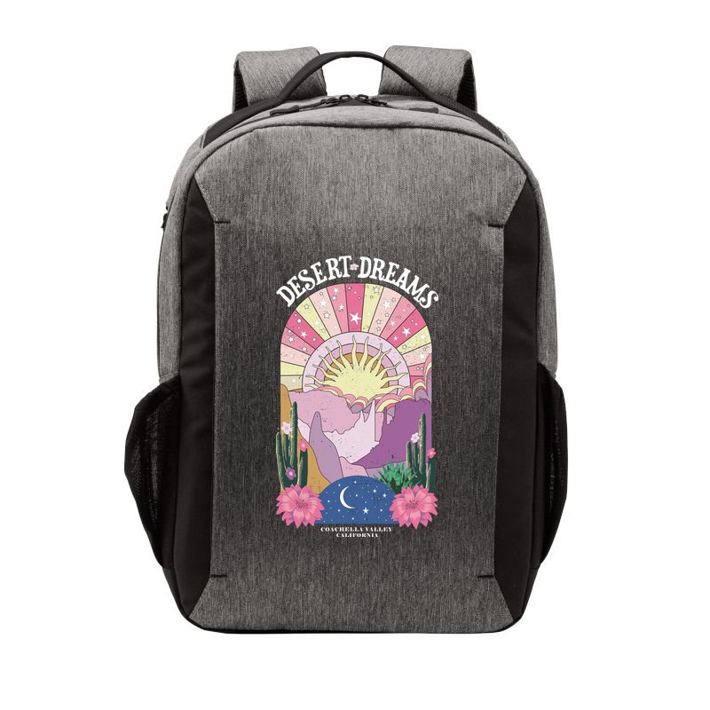 Desert Dreams Coachella Valley California Retro Vector Backpack