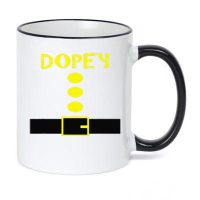 Dopey Dwarf Costume Funny Halloween Gifts 11oz Black Color Changing Mug