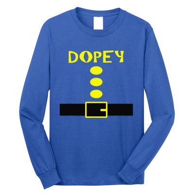 Dopey Dwarf Costume Funny Halloween Gifts Long Sleeve Shirt