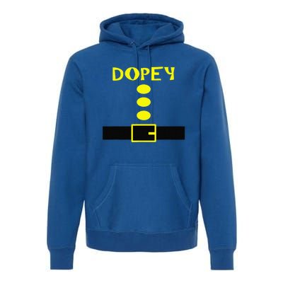 Dopey Dwarf Costume Funny Halloween Gifts Premium Hoodie