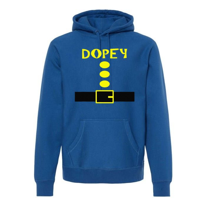 Dopey Dwarf Costume Funny Halloween Gifts Premium Hoodie