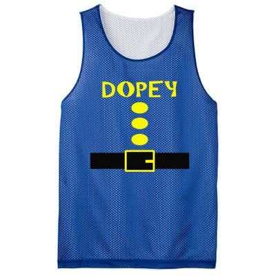 Dopey Dwarf Costume Funny Halloween Gifts Mesh Reversible Basketball Jersey Tank