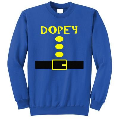 Dopey Dwarf Costume Funny Halloween Gifts Tall Sweatshirt