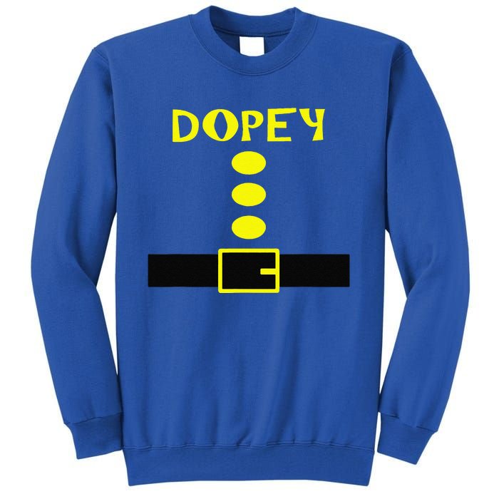 Dopey Dwarf Costume Funny Halloween Gifts Tall Sweatshirt