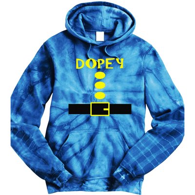 Dopey Dwarf Costume Funny Halloween Gifts Tie Dye Hoodie