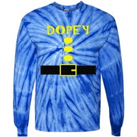 Dopey Dwarf Costume Funny Halloween Gifts Tie-Dye Long Sleeve Shirt