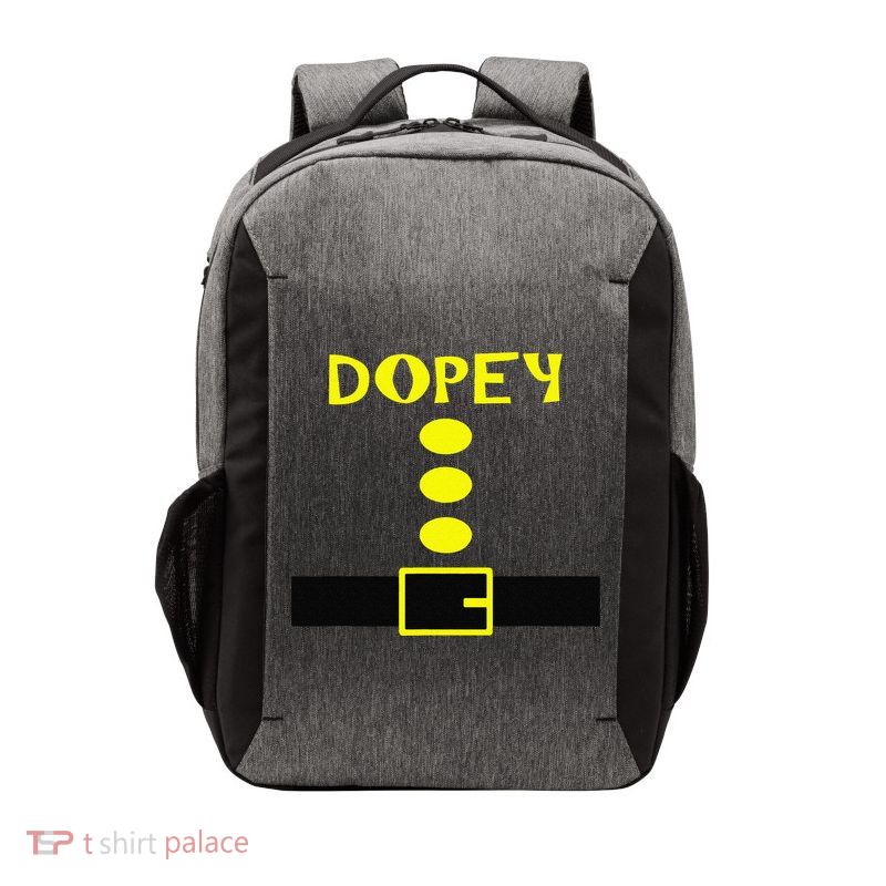 Dopey Dwarf Costume Funny Halloween Gifts Vector Backpack