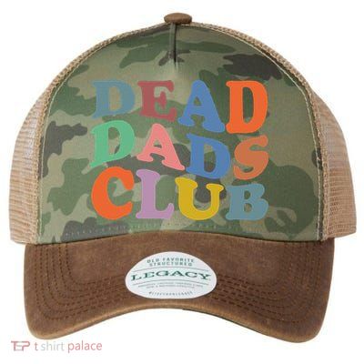 Dead Dad Club Vintage Funny Saying Legacy Tie Dye Trucker Hat