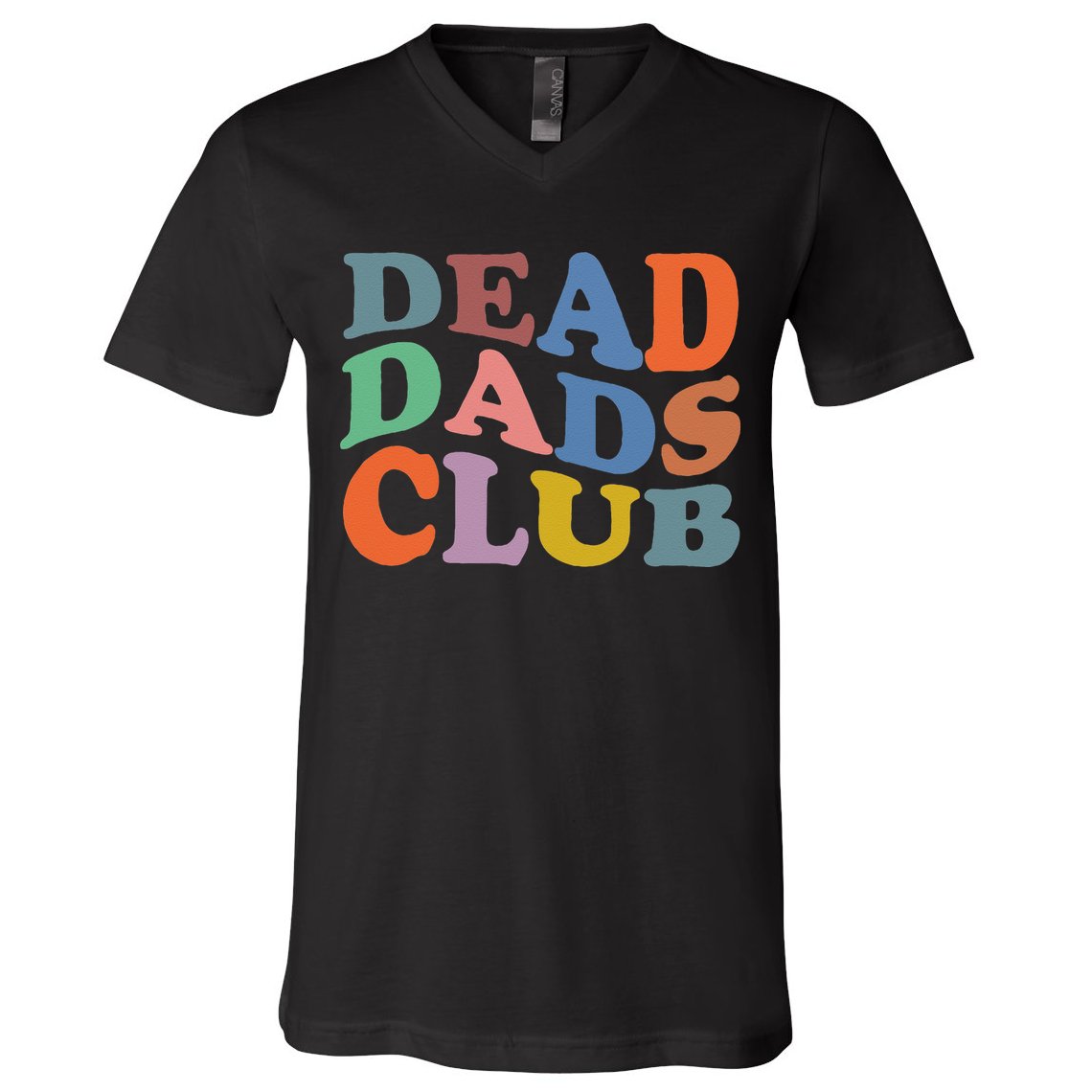 Dead Dad Club Vintage Funny Saying V-Neck T-Shirt