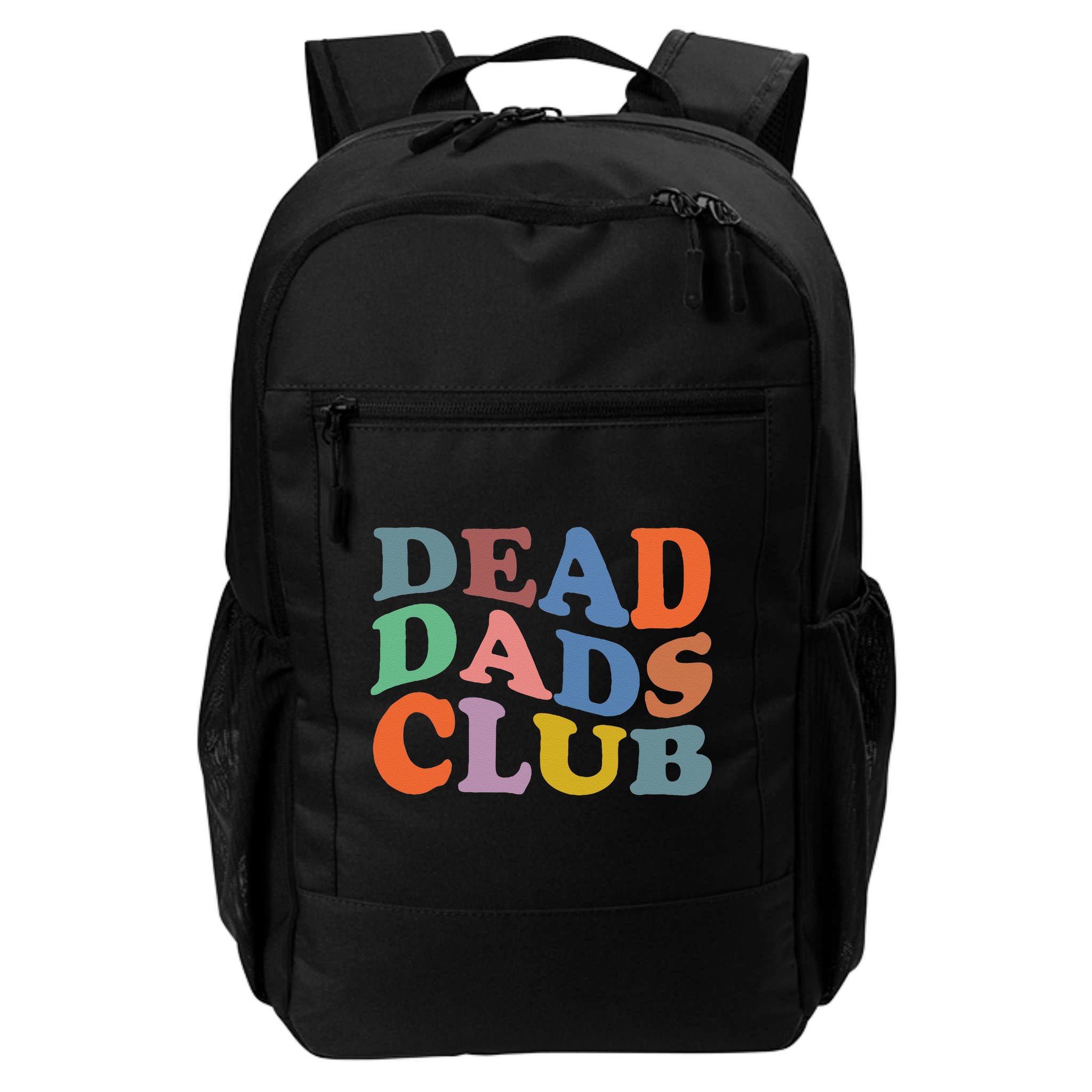Dead Dad Club Vintage Funny Saying Backpack