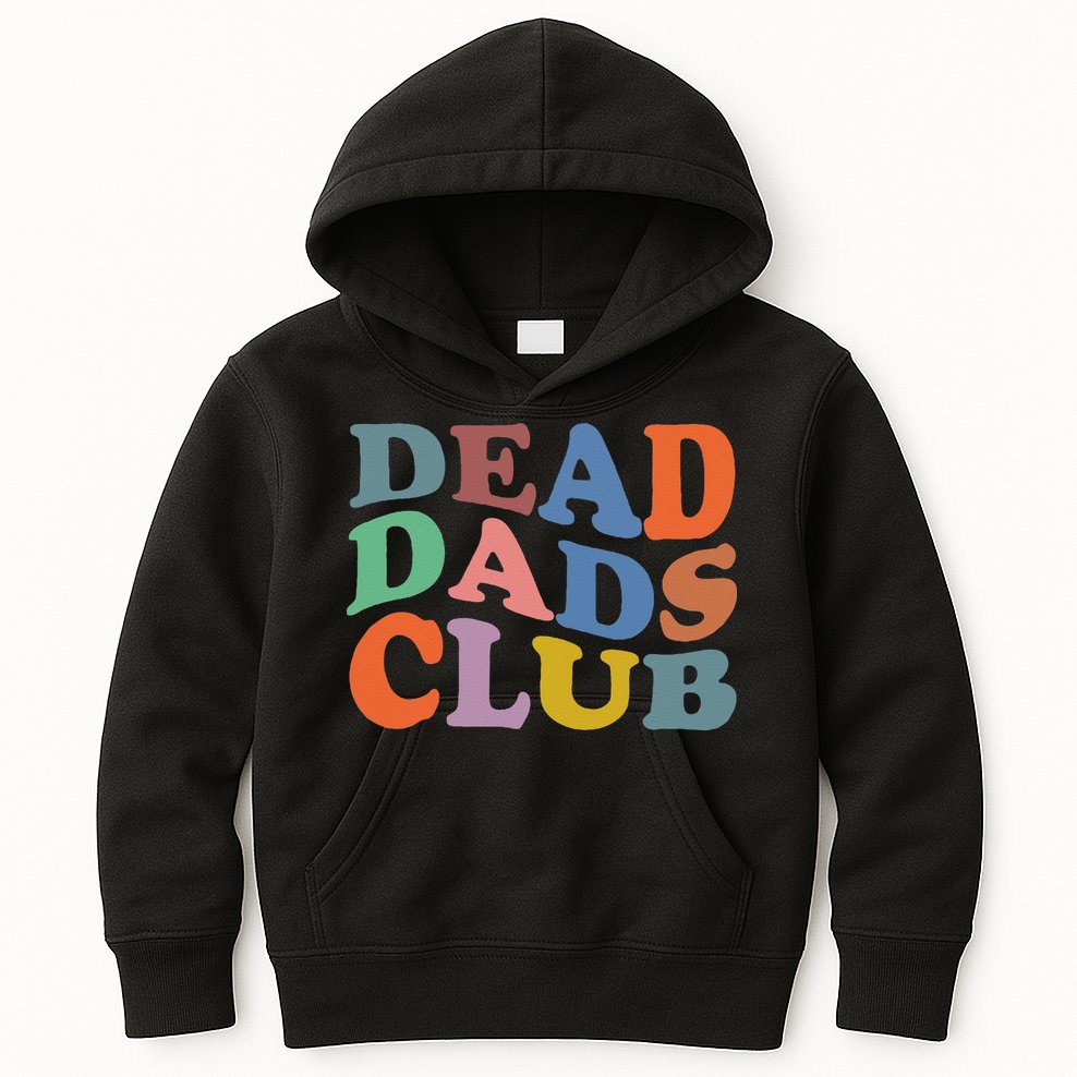 Dead Dad Club Vintage Funny Saying Kids Hoodie