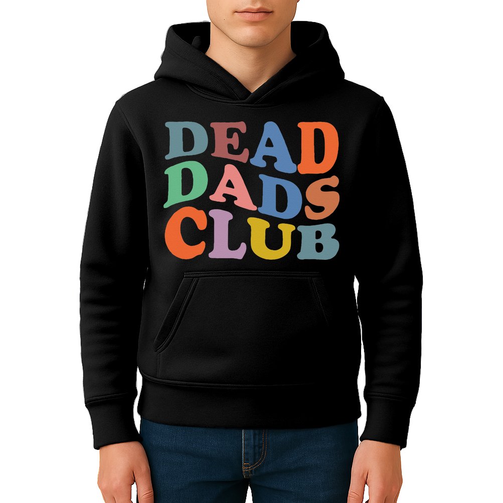 Dead Dad Club Vintage Funny Saying Kids Hoodie