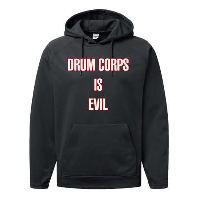 Drumcowoco Drum Corps Is Evil Performance Fleece Hoodie