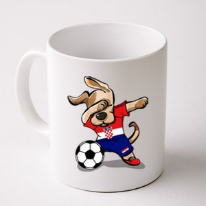 Dabbing Dog Croatia Soccer Fans Jersey Croatian Football Coffee Mug