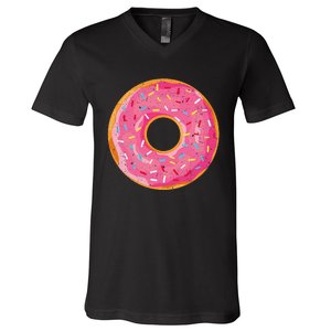 Delicious Donut Costume V-Neck T-Shirt