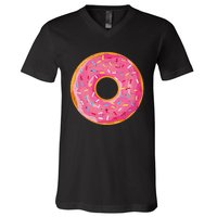 Delicious Donut Costume V-Neck T-Shirt