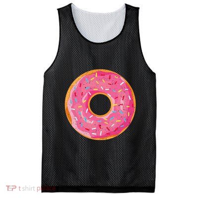 Delicious Donut Costume Mesh Reversible Basketball Jersey Tank
