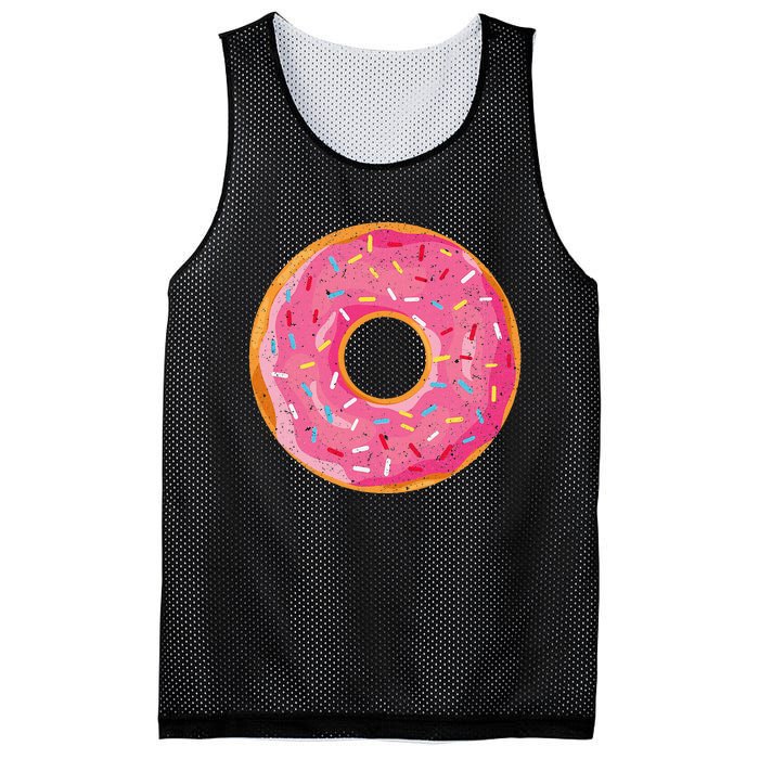 Delicious Donut Costume Mesh Reversible Basketball Jersey Tank