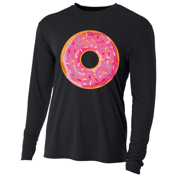 Delicious Donut Costume Cooling Performance Long Sleeve Crew