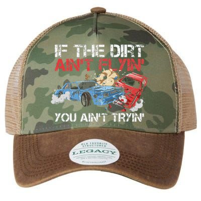 Demolition Derby Cars Design for a Demolition Derby Driver Legacy Tie Dye Trucker Hat