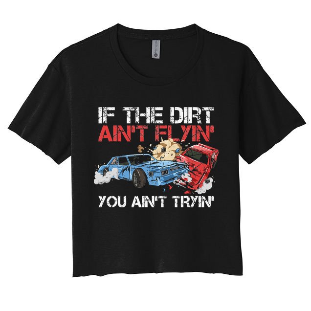 Demolition Derby Cars Design for a Demolition Derby Driver Crop Top