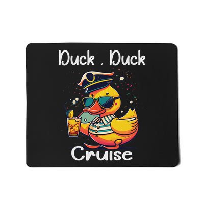 Duck Duck Cruise Funny Family Cruising Matching Squad Mousepad