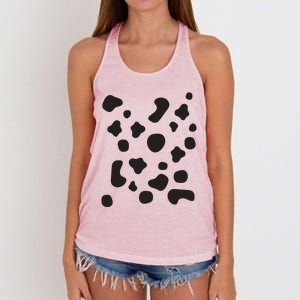 Dalmatian Dog Cool Halloween Group Couple Costume Men Women Women's Knotted Racerback Tank