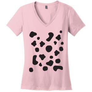 Dalmatian Dog Cool Halloween Group Couple Costume Men Women Women's V-Neck T-Shirt